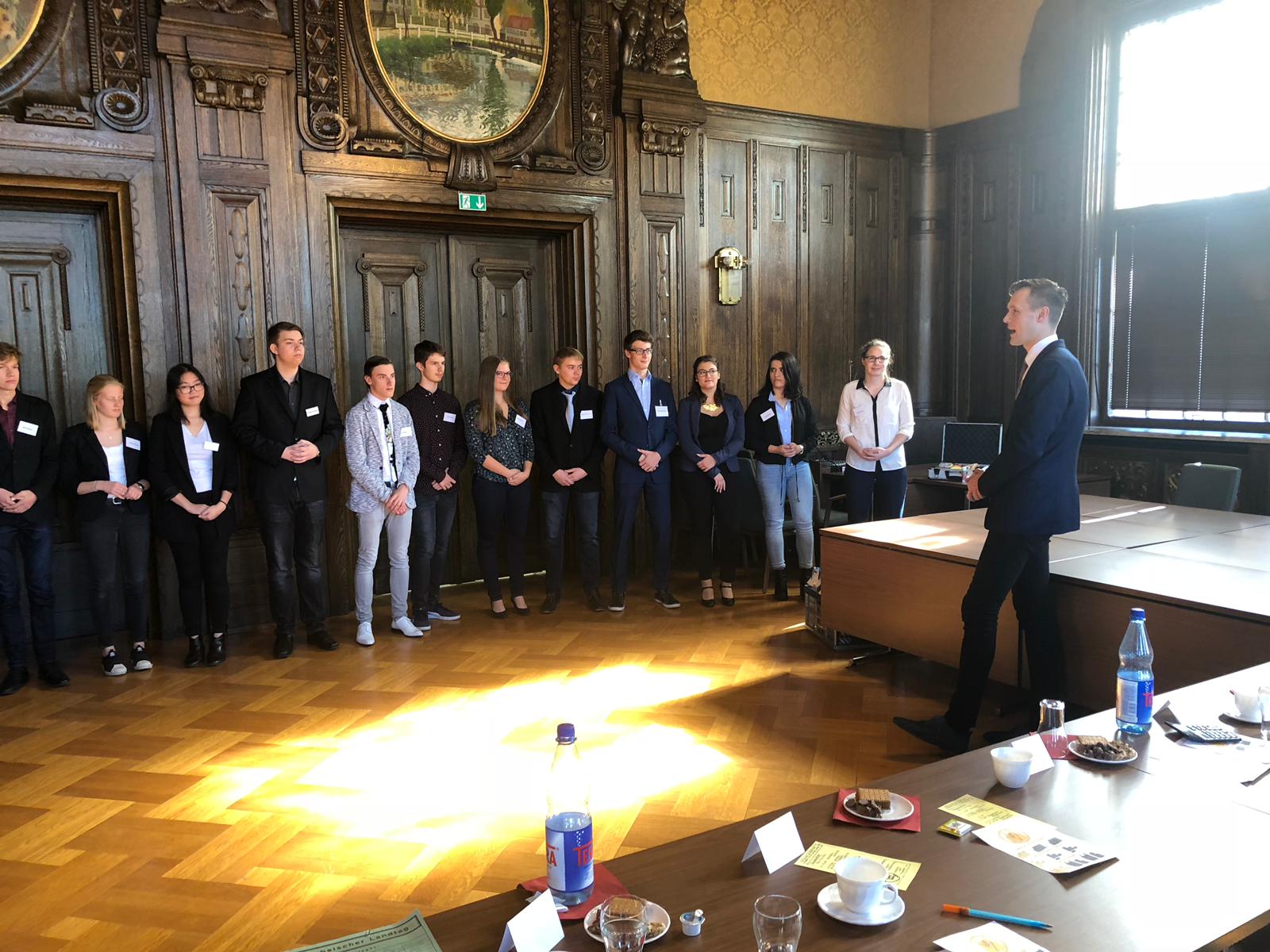 Präsentationstraining Projekt Startup, Abschlusspräsentation Werdauer Rathaus